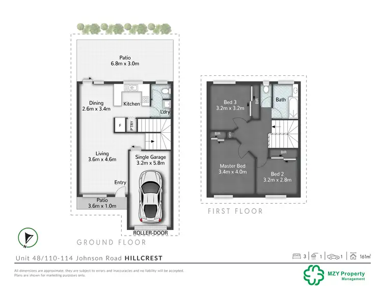Floorplan of Homely townhouse listing, 48/110-114 Johnson Road, Hillcrest QLD 4118