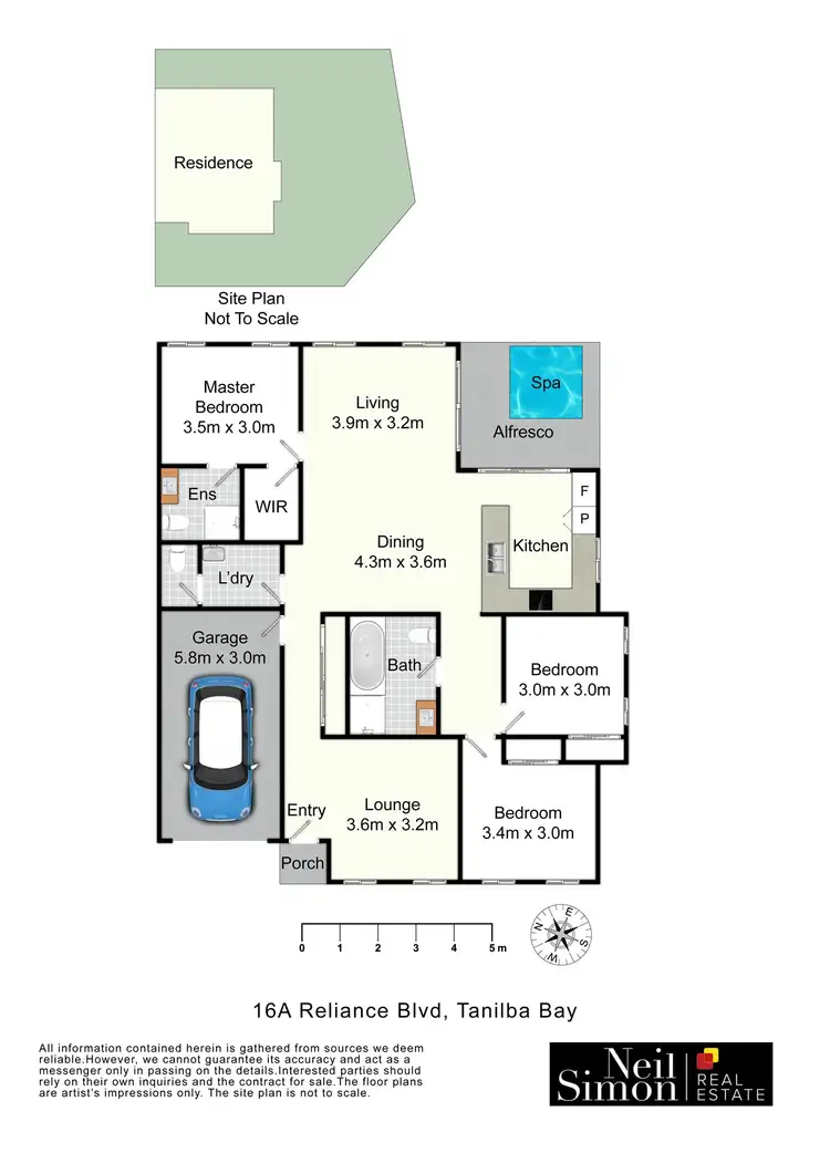 Floorplan of Homely house listing, 16a Reliance Boulevard, Tanilba Bay NSW 2319
