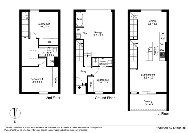 Floorplan of Homely townhouse listing, 19 Cirque Drive, Footscray VIC 3011