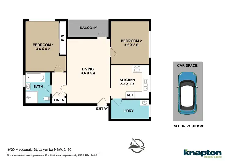 Floorplan of Homely unit listing, 6/30 Macdonald Street, Lakemba NSW 2195
