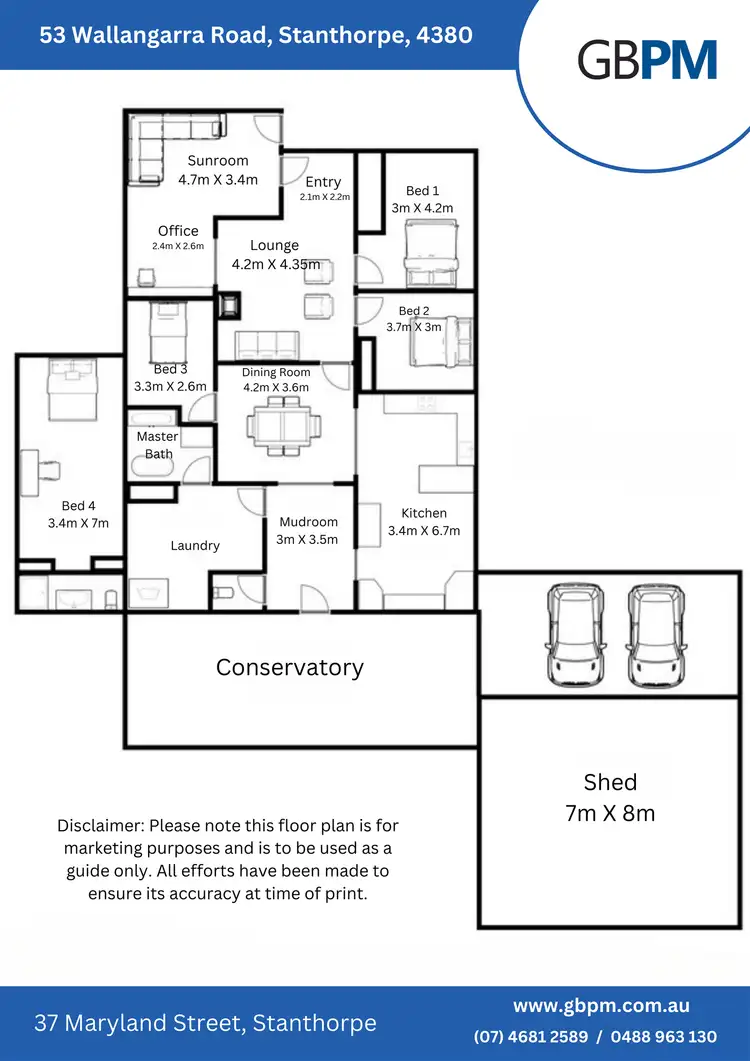 Floorplan of Homely house listing, 53 Wallangarra Road, Stanthorpe QLD 4380