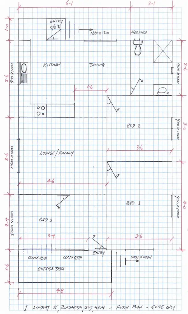 Floorplan of Homely house listing, 1 Lindsay Street, Bundamba QLD 4304