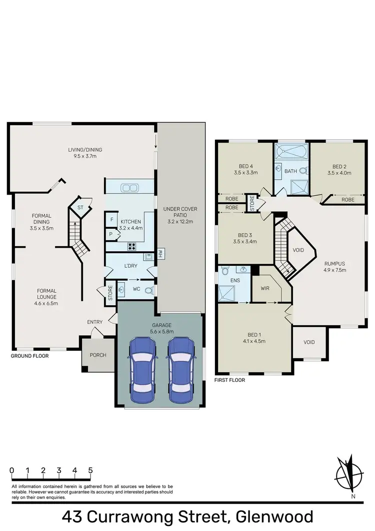 Floorplan of Homely house listing, 43 Currawong Street, Glenwood NSW 2768