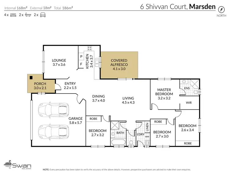 Floorplan of Homely house listing, 6 Shivvan Court, Marsden QLD 4132