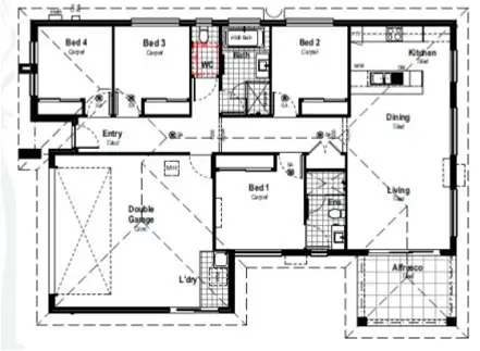 Floorplan of Homely house listing, Lot 1 Allenby Road, Alexandra Hills QLD 4161