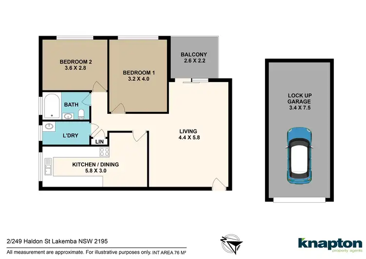 Floorplan of Homely unit listing, 2/249-253 Haldon Street, Lakemba NSW 2195