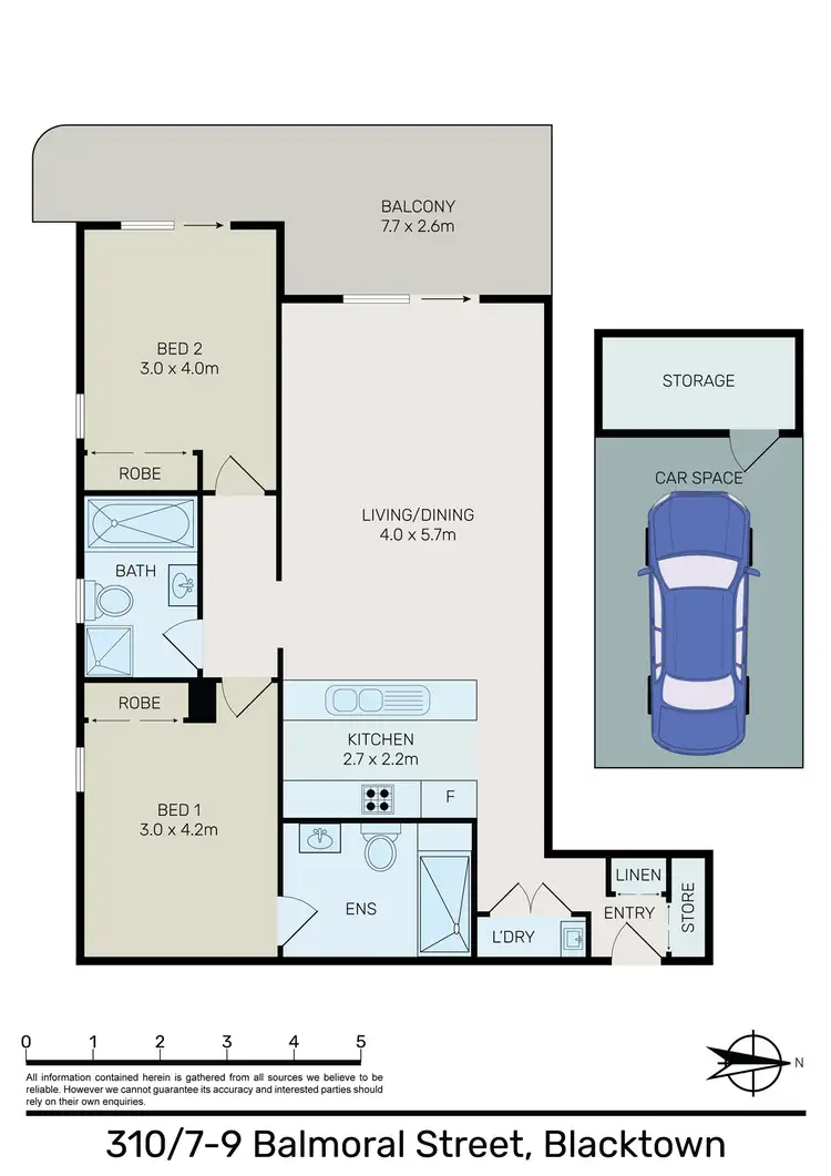 Floorplan of Homely apartment listing, 310/7-9 Balmoral Street, Blacktown NSW 2148