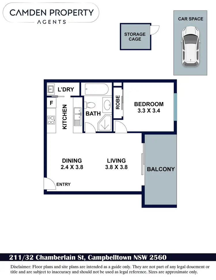 Floorplan of Homely house listing, 211/32 Chamberlain St, Campbelltown NSW 2560