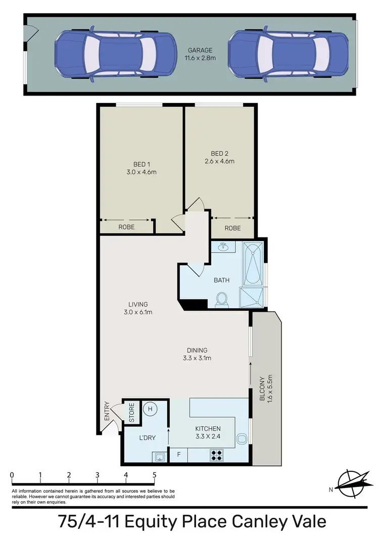 Floorplan of Homely apartment listing, 75/4-11 Equity Place, Canley Vale NSW 2166