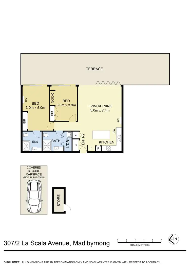 Floorplan of Homely apartment listing, 307/2 La Scala Avenue, Maribyrnong VIC 3032