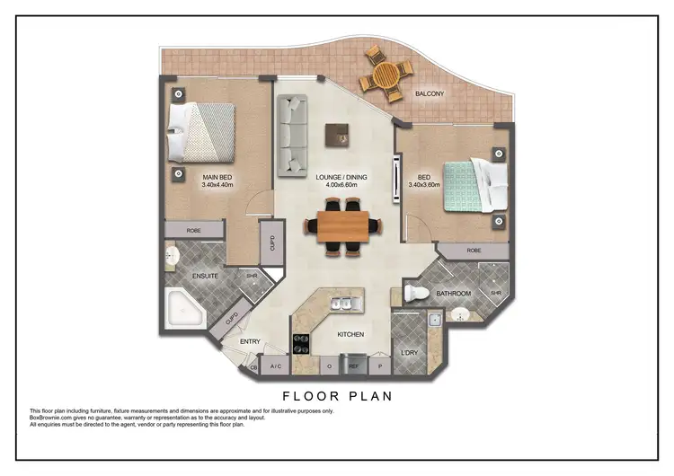 Floorplan of Homely apartment listing, 32 Macrossan Street, Brisbane City QLD 4000