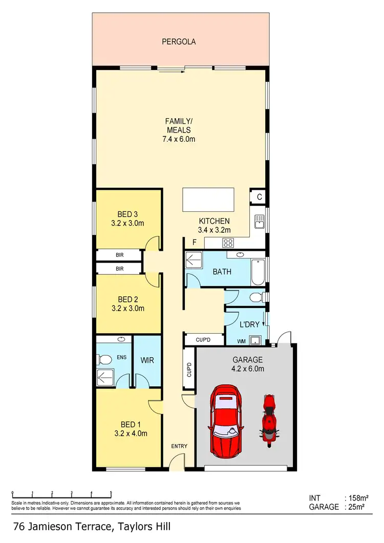 Floorplan of Homely house listing, 76 Jamieson Terrace, Taylors Hill VIC 3037