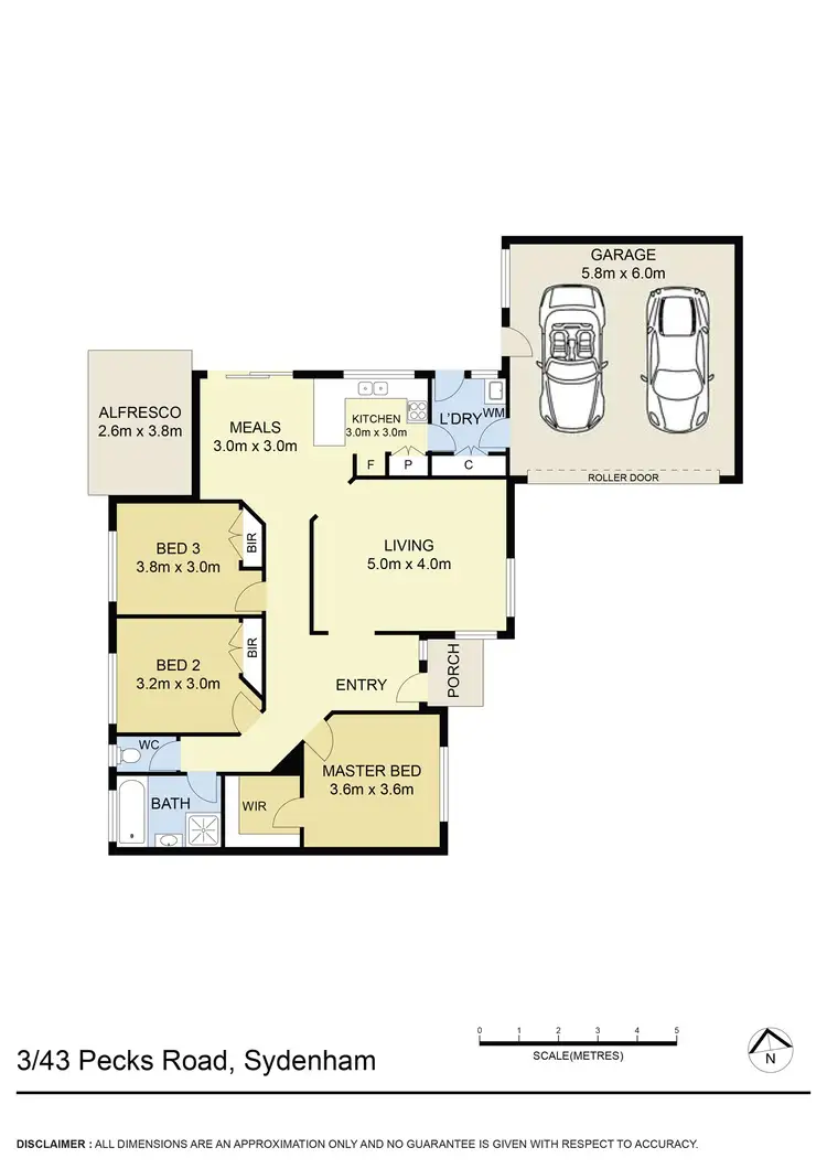 Floorplan of Homely unit listing, 3/43 Pecks Road, Sydenham VIC 3037