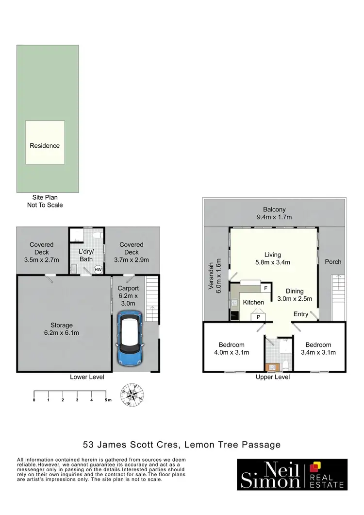 Floorplan of Homely house listing, 53 James Scott Crescent, Lemon Tree Passage NSW 2319