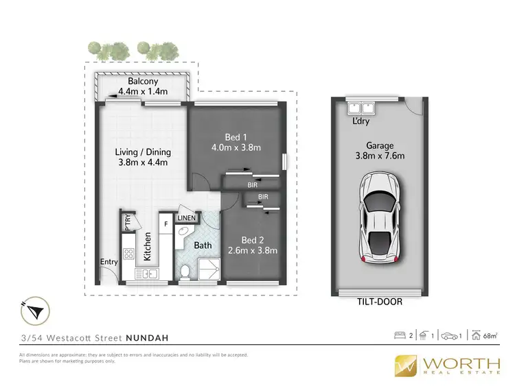 Floorplan of Homely unit listing, 3/54 Westacott St, Nundah QLD 4012