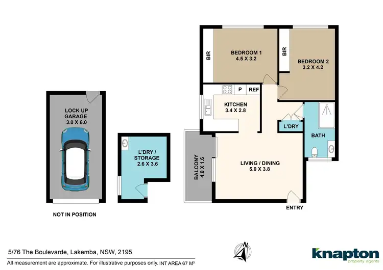 Floorplan of Homely unit listing, 5/76 The Boulevarde, Lakemba NSW 2195