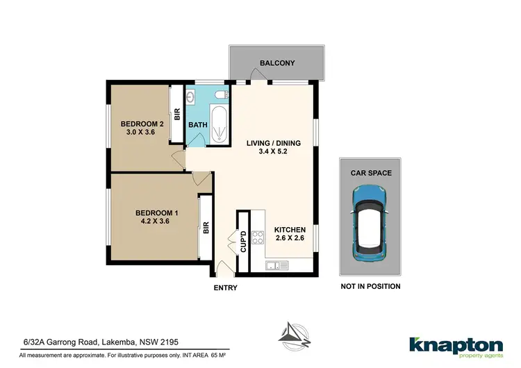 Floorplan of Homely unit listing, 6/32a Garrong Road, Lakemba NSW 2195