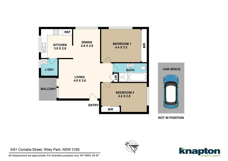 Floorplan of Homely unit listing, 5/61 Cornelia Street, Wiley Park NSW 2195