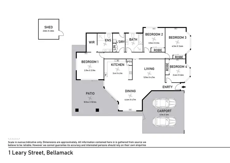 Floorplan of Homely house listing, 1 Leary St, Bellamack NT 832