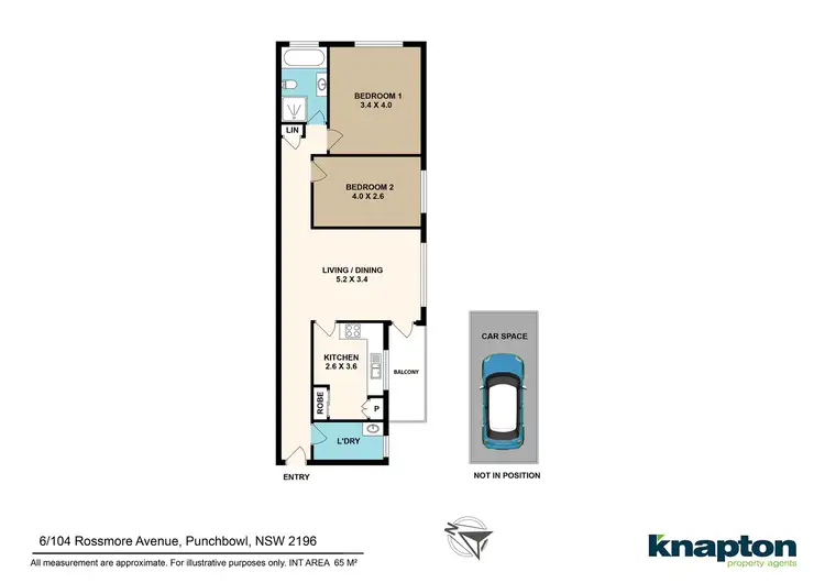 Floorplan of Homely unit listing, 6/104 Rossmore Avenue, Punchbowl NSW 2196