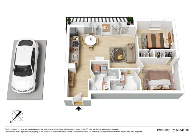Floorplan of Homely apartment listing, 702/1 Elland Avenue, Box Hill VIC 3128