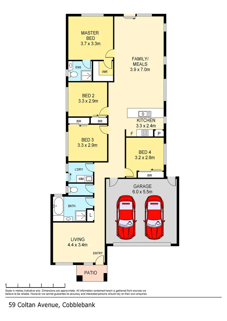 Floorplan of Homely house listing, 59 Coltan Avenue, Cobblebank VIC 3338