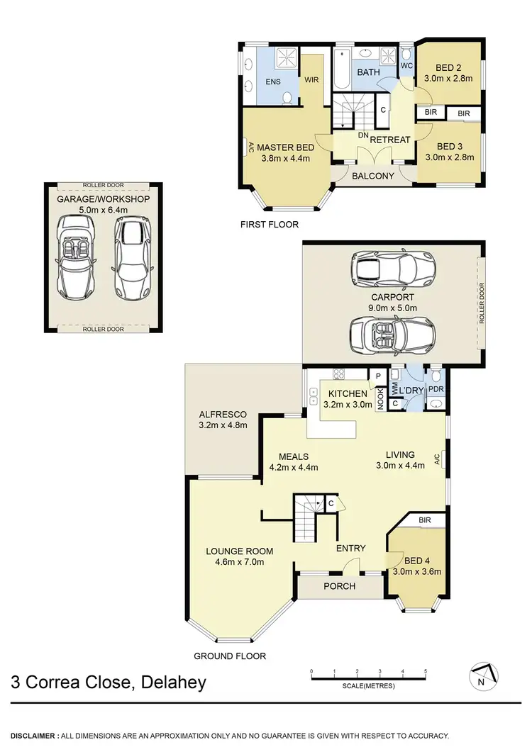 Floorplan of Homely house listing, 3 Correa Close, Delahey VIC 3037