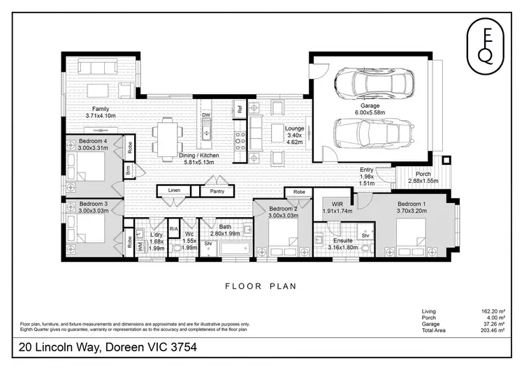Floorplan of Homely house listing, 20 Lincoln Way, Doreen VIC 3754