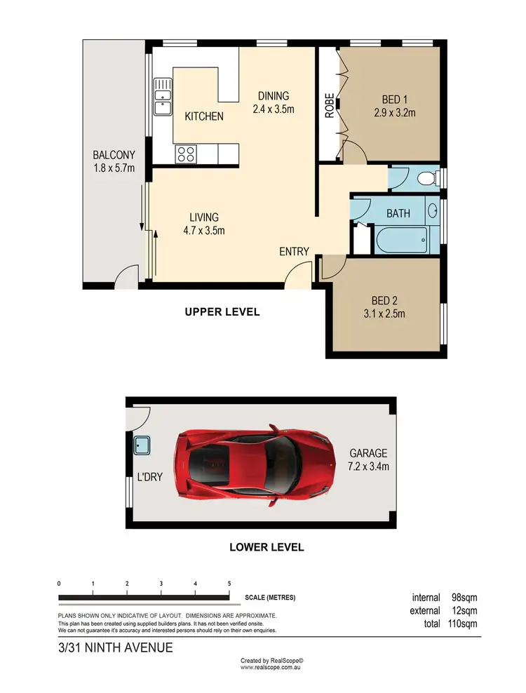 Floorplan of Homely unit listing, 3/31 Ninth Avenue, Coorparoo QLD 4151