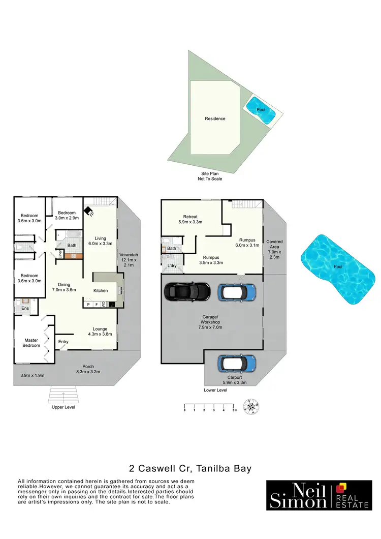 Floorplan of Homely house listing, 2 Caswell Crescent, Tanilba Bay NSW 2319