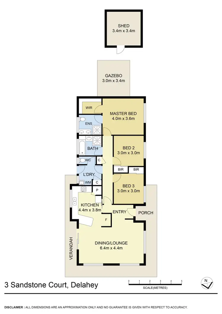 Floorplan of Homely house listing, 3 Sandstone Court, Delahey VIC 3037
