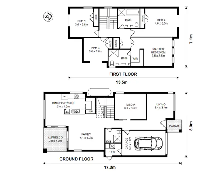 Floorplan of Homely house listing, Lot 226/105-135 Thirteenth Avenue, Austral NSW 2179