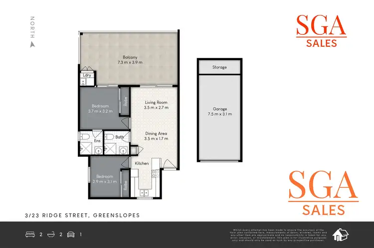 Floorplan of Homely apartment listing, 3/23 RIDGE STREET, Greenslopes QLD 4120