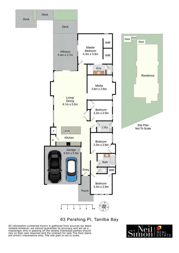 Floorplan of Homely house listing, 63 Pershing Place, Tanilba Bay NSW 2319