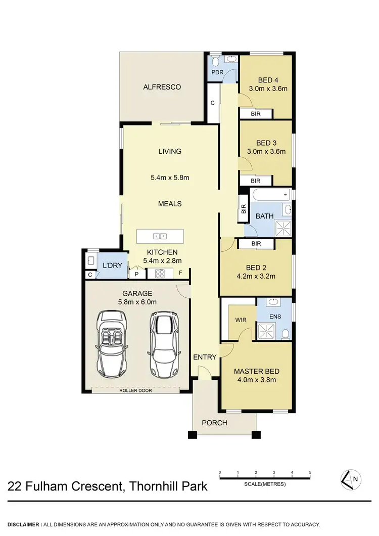 Floorplan of Homely house listing, 22 Fulham Crescent, Thornhill Park VIC 3335