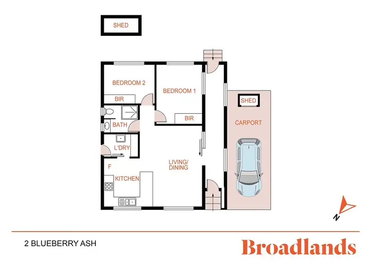 Floorplan of Homely retirement listing, 2 Blueberry Ash Road, Green Point NSW 2251
