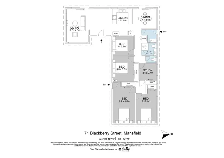 Floorplan of Homely house listing, 77 Blackberry Street, Mansfield QLD 4122
