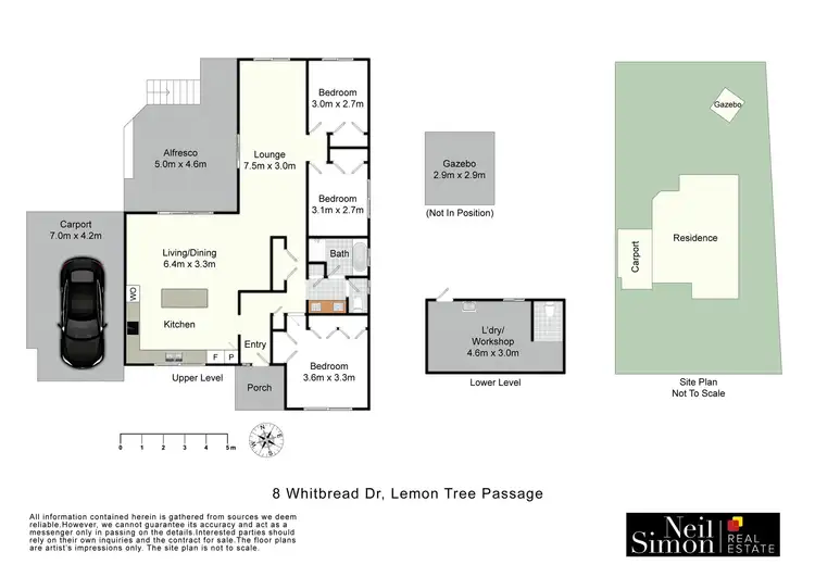 Floorplan of Homely house listing, 8 Whitbread Drive, Lemon Tree Passage NSW 2319