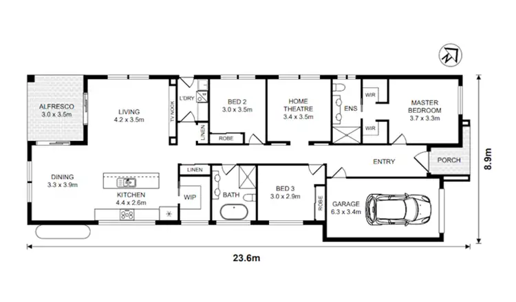Floorplan of Homely house listing, Lot 6044 Enterprise Circuit, Gregory Hills NSW 2557