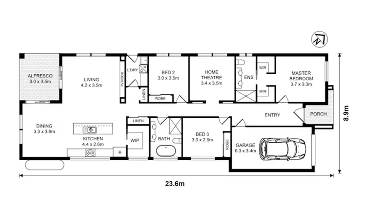 Floorplan of Homely house listing, Lot 320/26-52 Park Road, Leppington NSW 2179