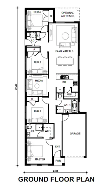 Floorplan of Homely house listing, Lot 211/33 Park Road, Leppington NSW 2179