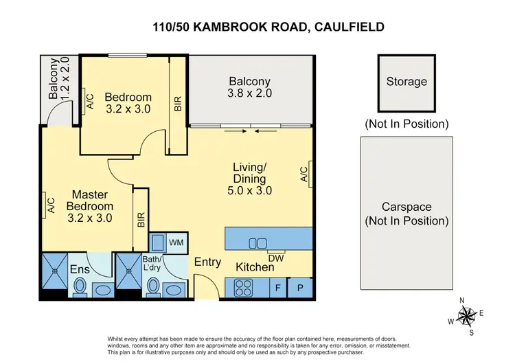 Floorplan of Homely apartment listing, 110/50 Kambrook Road, Caulfield North VIC 3161