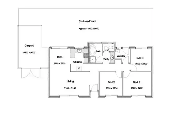 Floorplan of Homely unit listing, 2/3 Curzon Street, Camden Park SA 5038
