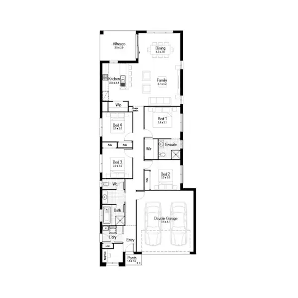Floorplan of Homely house listing, Lot 303 New Road, Jimboomba QLD 4280