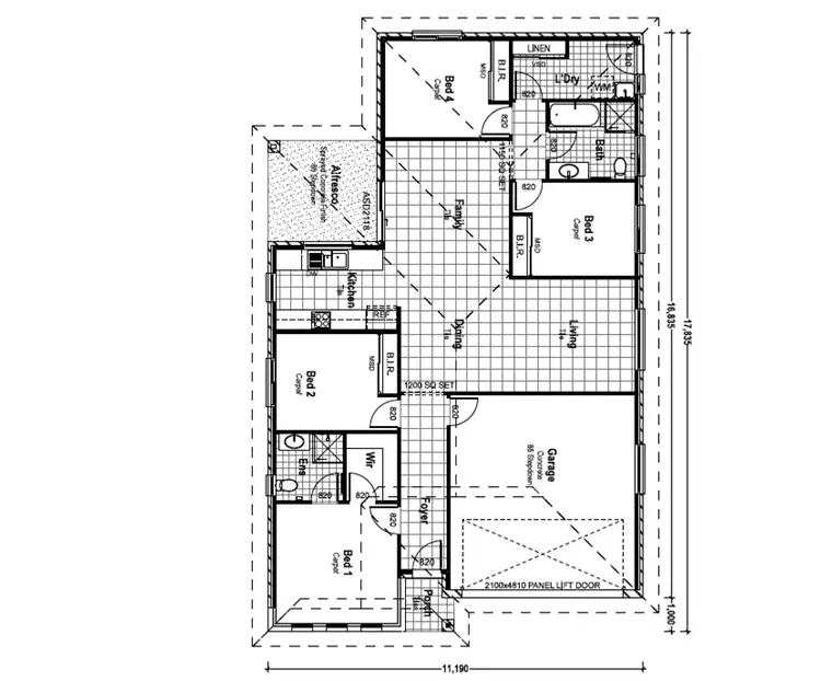 Floorplan of Homely house listing, Lot 109 Seena Drive, Cameron Park NSW 2285