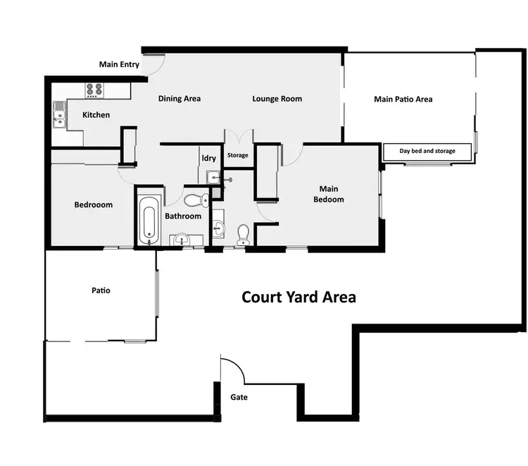 Floorplan of Homely apartment listing, 39/164-172 spence street, Bungalow QLD 4870