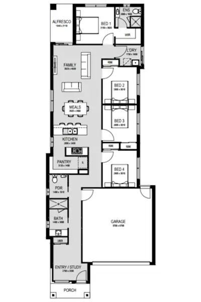 Floorplan of Homely house listing, Lot 536 Pyrite Crescent, Collingwood Park QLD 4301