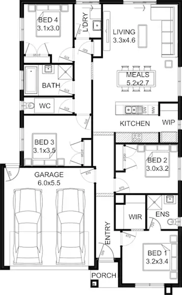 Floorplan of Homely house listing, Lot 402 Sundance Boulevard, Delacombe VIC 3356