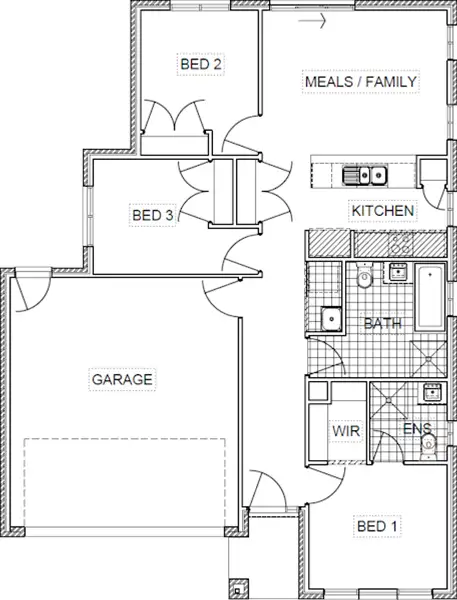 Floorplan of Homely house listing, Lot 143 Vivid Street, Winter Valley VIC 3358