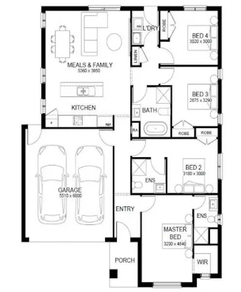 Floorplan of Homely house listing, 16 Angus Way, Moe VIC 3825